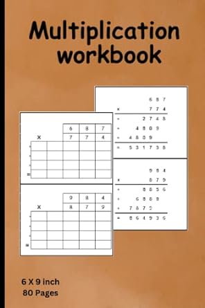 multiplication workbook 1st edition wain sami 979-8395675316