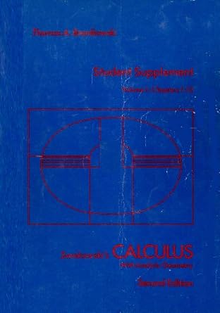 student supplement vol 1 chapter 1 12 swokowskis calculus with analytic geometry 2nd edition thomas a