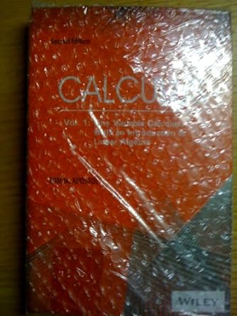 calculus volume 1 2nd edition tom m apostol 0471503037, 978-0471503033