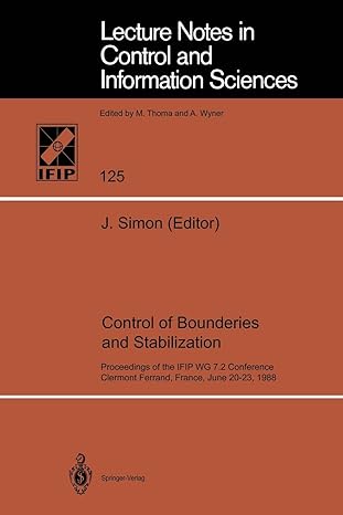 control of bounderies and stabilization 1st edition jacques simon 354051239x, 978-3540512394
