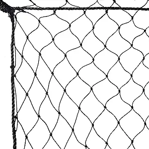 tnzmart black baseball backstop nets baseball practice net durable sports barrier netting batting net for