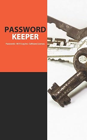 password keeper save passwords wi fi log ins software licenses 1st edition simple start guides 1794321608,