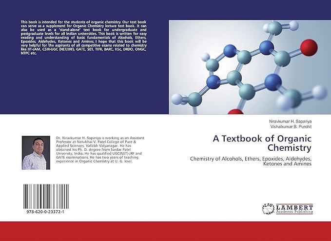 a textbook of organic chemistry chemistry of alcohols ethers epoxides aldehydes ketones and amines 1st
