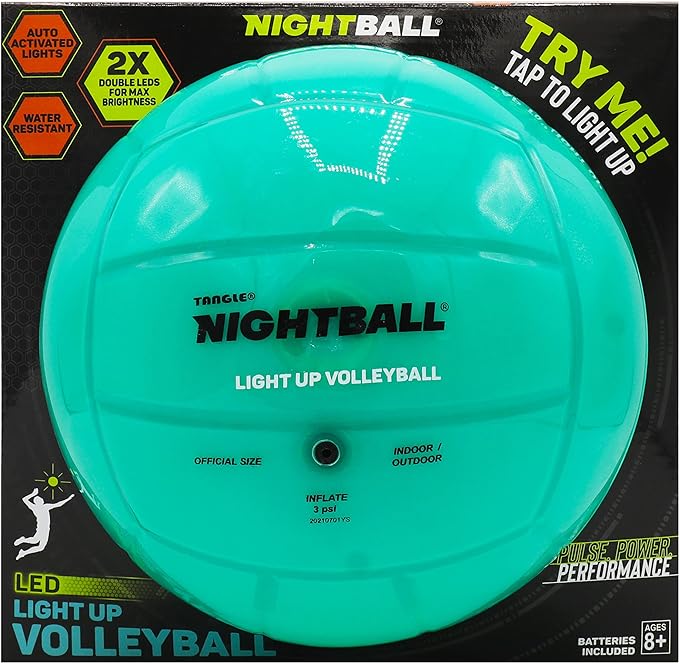 Nightball Volleyball Led Volleyball Light Up Glow In The Dark Volleyball Outdoor Volleyball For Teens Teenage Old Gift Volleyball Gear