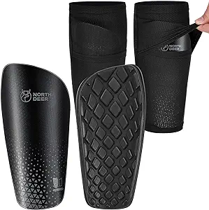 northdeer soccer shin guards for kids adults incl sleeves with optimized insert pocket protective soccer
