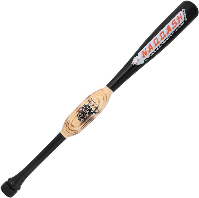 Wooden Baseball Bat In Maple Wood In 33 Inches / 41 Oz Black