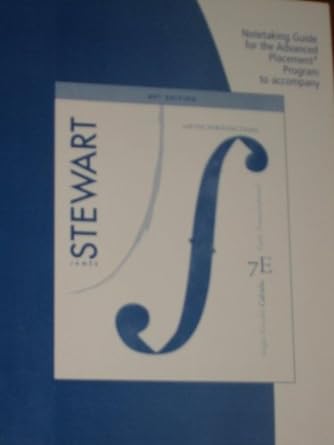 notetaking guide for the advanced placement program to accompany 7th edition stewart 084005887x,
