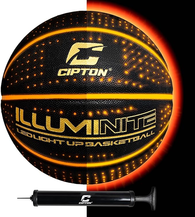 cipton basketball led light up basketball official size 29 5 inch indoor and outdoor basketball perfect for
