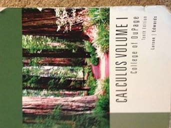 calculus volume i college of dupage 10th edition ron larson 1285911989, 978-1285911984