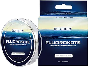 Kastking Fluorokote 100 Fluorocarbon Fishing Line Fluorocarbon Leader Extreme Clarity Fast Sinking Shock Resistant High Abrasion Resistance Available In 150 And 300 Yd Spools