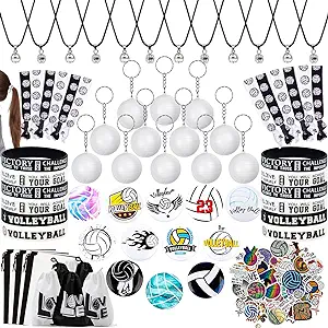 foci cozi 122pcs volleyball party favors volleyball gifts for teen girls sports theme party supplies goodie