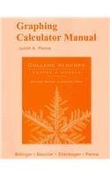 graphing calculator manual college algebra graphs and models 4th edition judith a penna ,marvin l bittinger