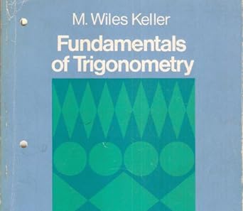 fundamentals of trigonometry 1st edition marion wiles keller b0006weugc