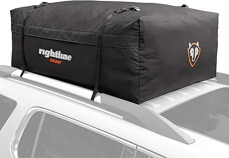 rightline gear range 3 weatherproof rooftop cargo carrier for top of vehicle attaches with or without roof