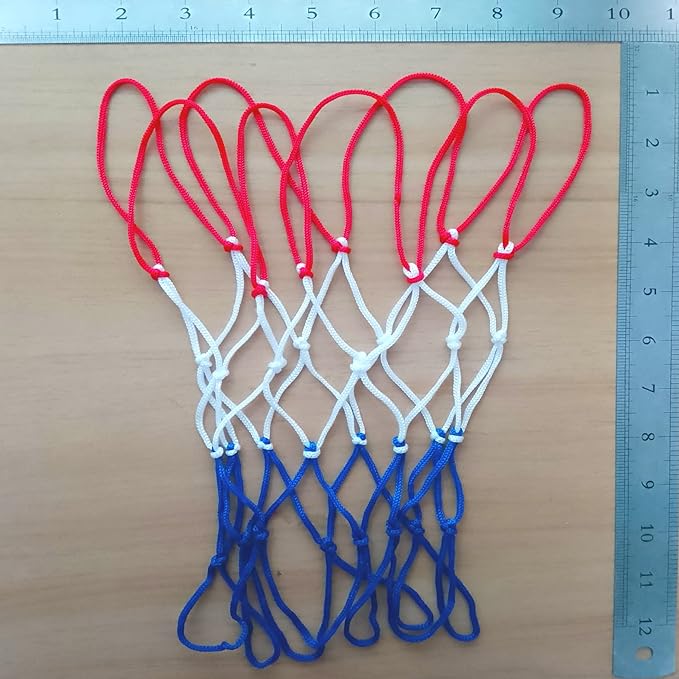 small replacement net for mini basketball hoop fits 8 loops 8 10 25 rims all weather anti whip  ‎edrlaity