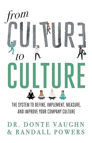 from culture to culture the system to define implement measure and improve your company culture 1st edition