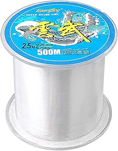 547 yards clear fishing line monofilament fishing wire invisible nylon fish string for hanging decoration