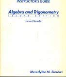 instructors guide for algebra and trigonometry second edition larson/hostetler 2nd edition meredythe m