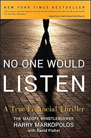 no one would listen a true financial thriller 1st edition harry markopolos 0470919000, 978-0470919002
