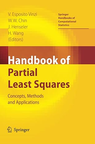 handbook of partial least squares concepts methods and applications 1st edition vincenzo esposito vinzi,