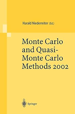 monte carlo and quasi monte carlo methods 2002 1st edition harald niederreiter 3540204660, 978-3540204664