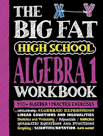 the big fat high school algebra 1 workbook 1st edition workman publishing 1523518391