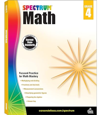 spectrum math focused practice for math practice 1st edition spectrum 1483808726, 978-1483808727