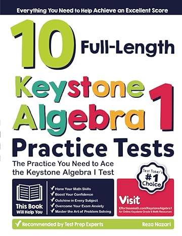 10 full length keystone algebra i practice tests the practice you need to ace the keystone algebra i test 1st