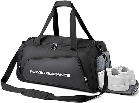 power guidance gym bag for men and women power guidance duffle bag with compartments and wet pocket 40l carry