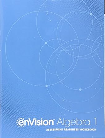 envision algebra 1 assessment readiness workbook 1st edition savvas learning co 0328931667, 978-0328931668