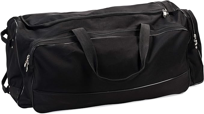 champion sports wheeled equipment bag large nylon athletic travel bag with wheels for baseball football