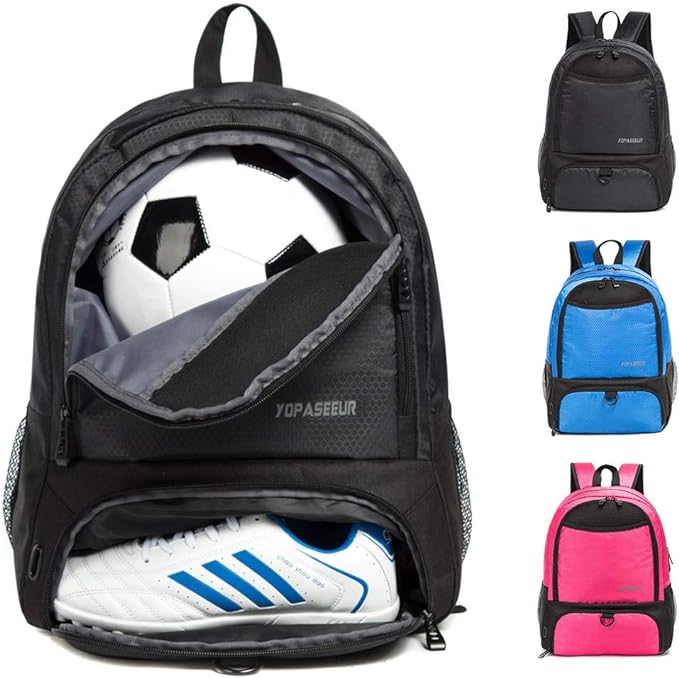 youth soccer bags boys girls soccer backpack basketball vollyball football bagand backpack with ball