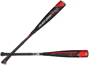 axe bat 2022 avenge pro usabat baseball bat 2 piece composite black/red/gold  axe b09gj2p5zn
