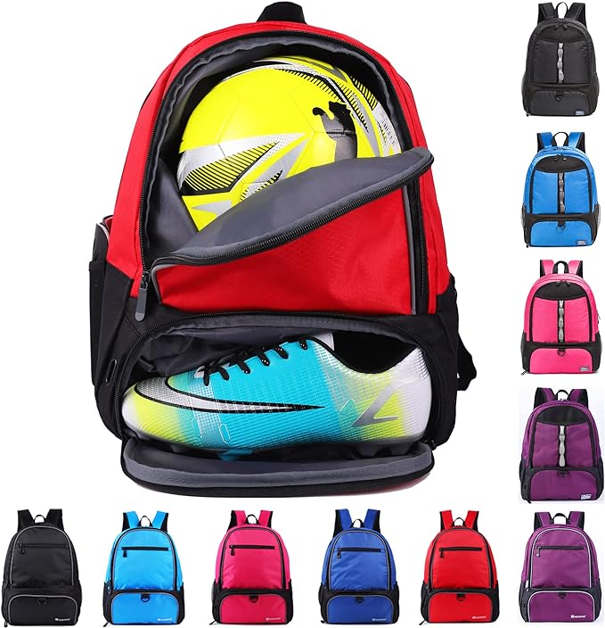 ndnnxe youth soccer bags boys girls soccer backpack and bags for basketball volleyball and football with ball