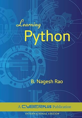 learning python 1st edition b nagesh rao 8193392310, 978-8193392317