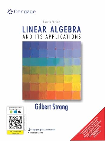 linear algebra and its applications 4th edition cengage india 8131501728