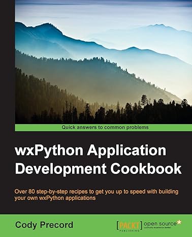 wxpython application development cookbook over 80 step by step recipes to get you up to speed with building