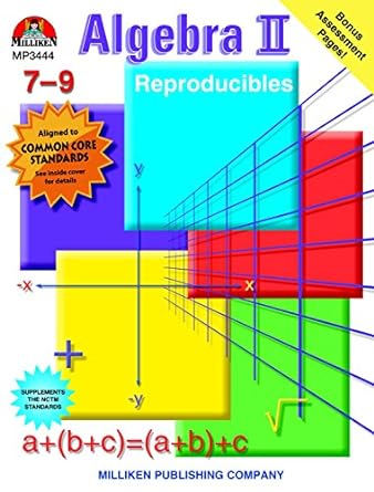 algebra ii reproducibles grades 7-9 1st edition sara freeman 0787705098, 978-0787705091