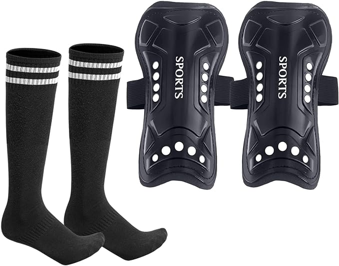soccer shin guards for youth kids with soccer socks 3 sizes shin pads child calf protective gear lightweight