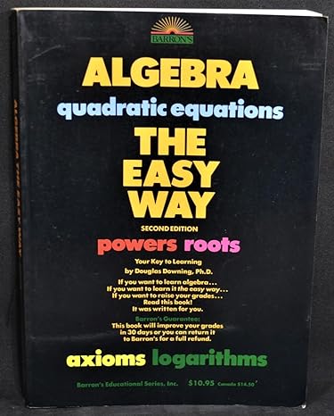 algebra the easy way 2nd edition douglas downing 0812041941, 978-0812041941