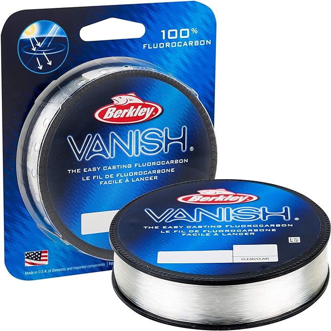 berkley vanish clear 40lb 18 1kg 2000yd 1828m fluorocarbon fishing line suitable for saltwater and freshwater