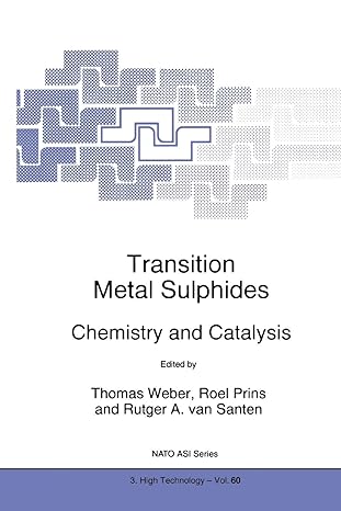 transition metal sulphides chemistry and catalysis 1st edition thomas weber, roel prins, rutger a van santen