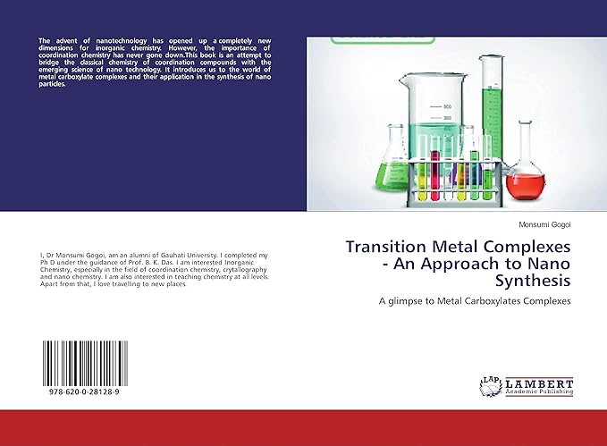 transition metal complexes an approach to nano synthesis a glimpse to metal carboxylates complexes 1st