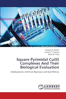 square pyrimidal cu ii complexes and their biological evaluation antibacterial artificial nuclease and sod