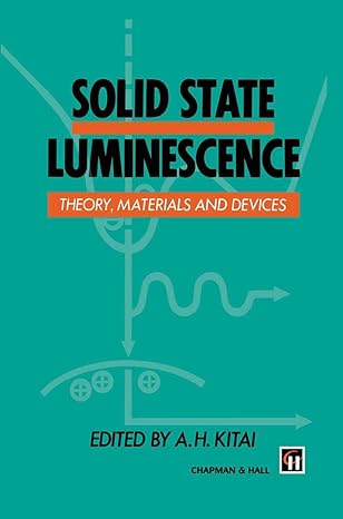 solid state luminescence theory materials and devices 1st edition a h kitai 9401046646, 978-9401046640