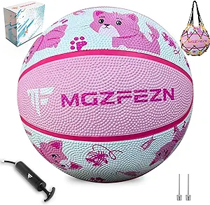 mgzfezn youth basketballs size 5 rubber game basketball for play school games indoor outdoor park beach and