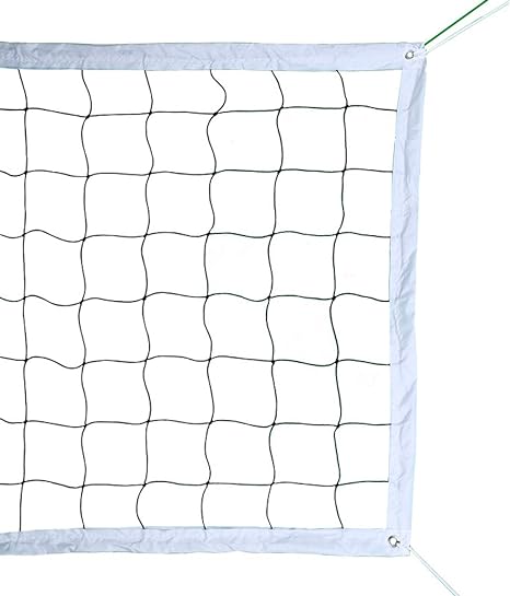 professional volleyball net outdoor with aircraft steel cable heavy duty volleyball net for backyard 32x3ft