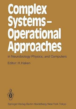 complex systems operational approaches in neurobiology physics and computers 1st edition hermann haken