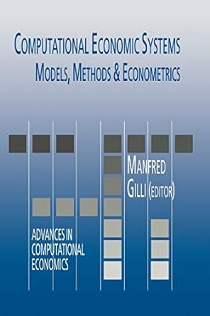computational economic systems models methods and econometrics 1st edition manfred gilli 9048146550,