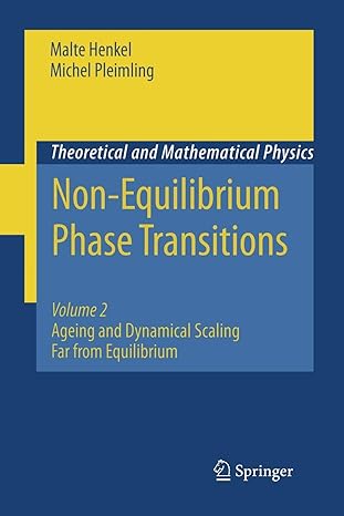 non equilibrium phase transitions volume 2 ageing and dynamical scaling far from equilibrium 2010 edition
